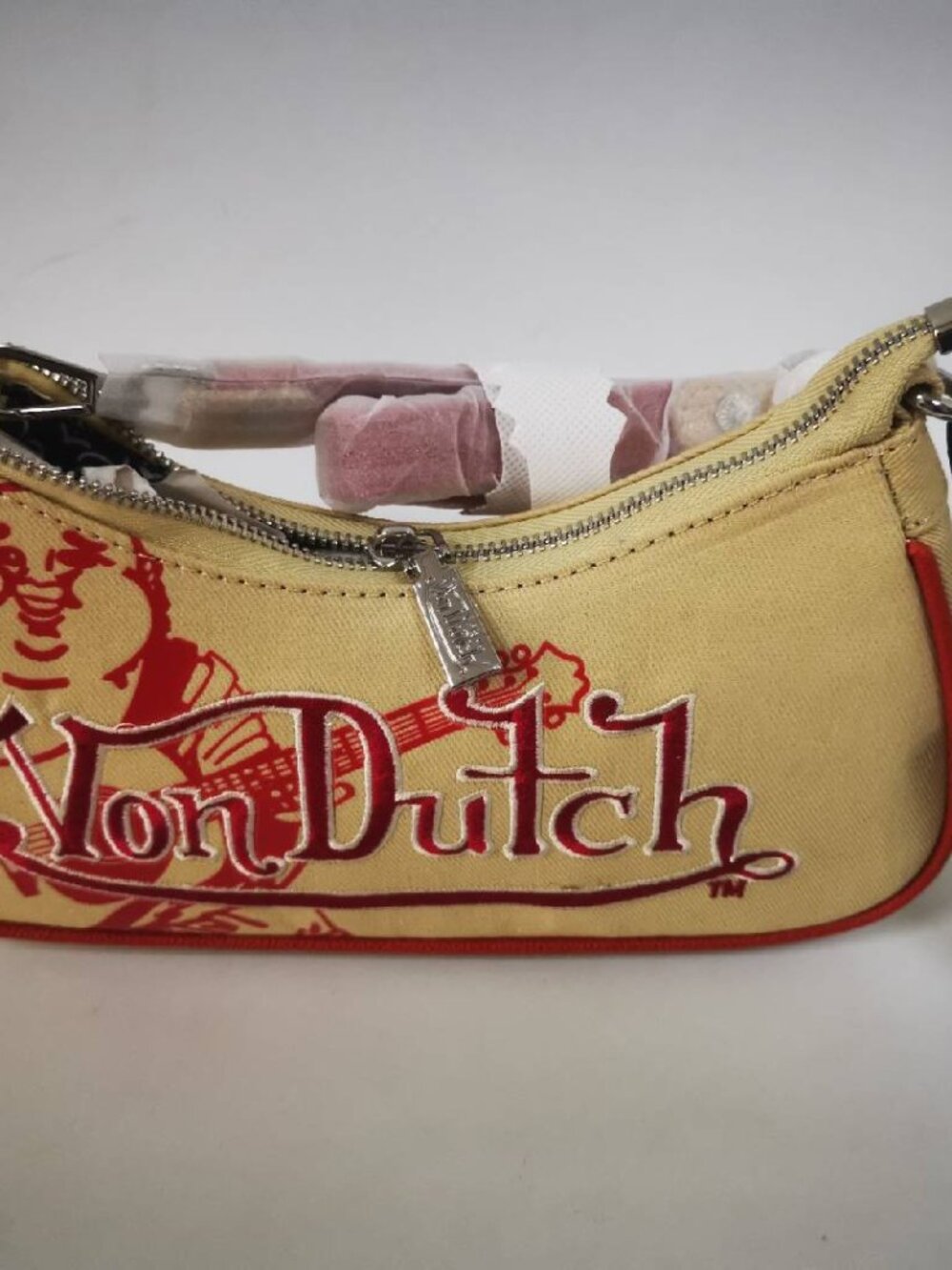 Von Dutch Vintage Y2K Sweet Cool Armpit Bag Stylish Shoulder Bag Handbag